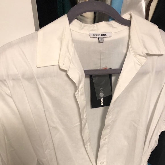 Fashionnova shirt dress corset waist - Picture 7 of 8